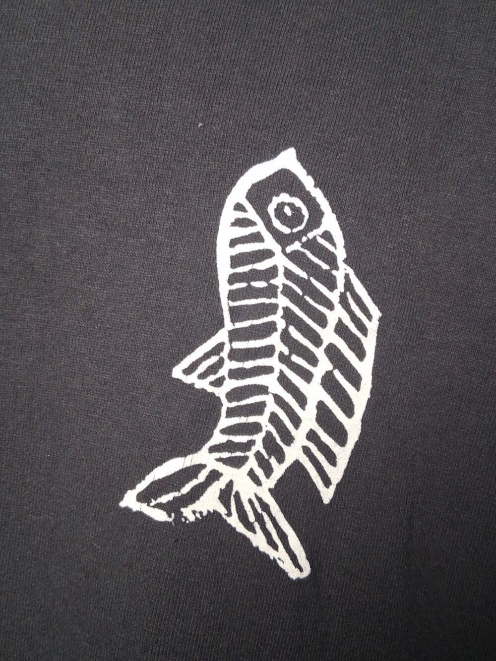 Kisses And Hugs Dress XL Black Knit Cotton Black Fish Beach Vacation Coastal - Picture 9 of 12